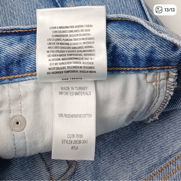 Citizens Of Humanity Ayla Baggy Jean Size 26 Women Cotton Wide Leg Button Fly - Picture 6 of 8